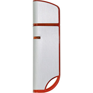 USB-Stick AVANTGARDE 32GB , Promo Effects MB , silber / orange MB , 32 GB , Aluminium / Kunststoff MB , 3 - 10 MB/s MB , 6,80cm x 0,90cm x 2,00cm (Länge x Höhe x Breite)