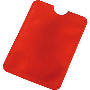 Kreditkartenhülle EASY PROTECT , rot, PET, 9,20cm x 0,30cm x 6,20cm (Länge x Höhe x Breite)