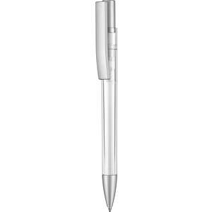 Kugelschreiber STRATOS TRANSPARENT SI , Ritter-Pen, transparent, ABS-Kunststoff, 1,70cm (Länge)