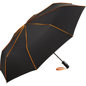 AOC-Oversize-Taschenschirm FARE® Seam , Fare, schwarz-orange, 100% Polyester-Pongee, 