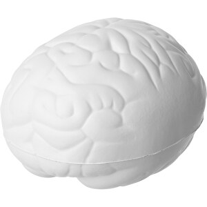 Barrie Antistress Gehirn , weiß, PU Kunststoffschaum, 9,00cm x 5,50cm x 6,50cm (Länge x Höhe x Breite)