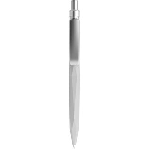 Prodir QS20 Soft Touch PRS Push Kugelschreiber , Prodir, zementgrau/silber satiniert, Kunststoff/Metall, 14,10cm x 1,60cm (Länge x Breite)