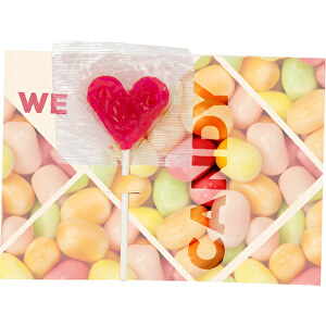 Carte de voux Coeur Lollipop