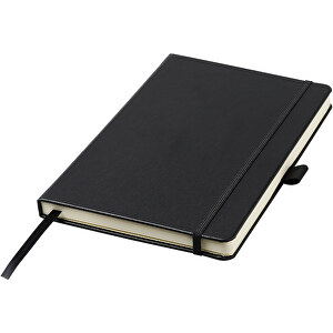 Nova A5 Gebundenes Notizbuch , schwarz, Lederimitat Papier, 21,50cm x 1,60cm x 14,20cm (Länge x Höhe x Breite)