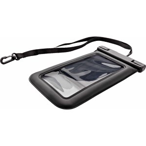 IPX8 Wasserdichte, Schwimmende Telefontasche, Schwarz , schwarz, PVC, 21,50cm x 1,60cm (Länge x Höhe)