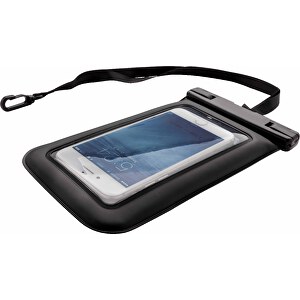 IPX8 Wasserdichte, Schwimmende Telefontasche , schwarz, PVC, ABS, 21,50cm x 1,60cm x 10,50cm (Länge x Höhe x Breite)