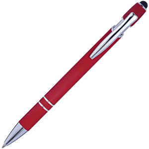 Kugelschreiber Mit Touchfunktion Primo , rot, Aluminium, Metall, Kautschuk, 