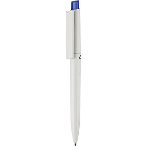 Kugelschreiber CREST RECYCLED + Grau , Ritter-Pen, grau recycled/royal-blau TR/FR, ABS-Kunststoff, 149,00cm (Länge)