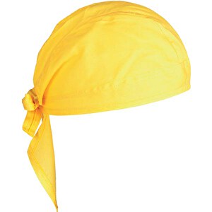Kopftuch GARFY , gelb, Baumwolle/ Polyester, 