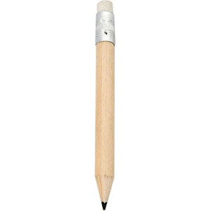 Bleistift MINIATURE , Holz, 10,00cm (Breite)