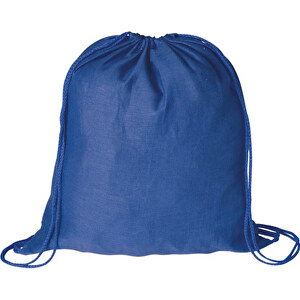 Rucksack BASS , blau, 100% Baumwolle, 37,00cm x 41,00cm (Länge x Breite)