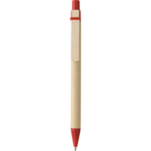 NAIROBI. Kugelschreiber Aus Kraftpapier , rot, Kraftpapier, 0,20cm (Höhe)