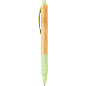Bambus & Weizenstroh Stift , grün, Bambus, Weizenstroh, 14,20cm (Höhe)