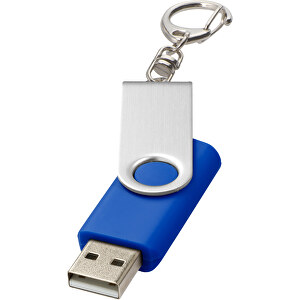 Rotate Mit Schlüsselanhänger USB-Stick , royalblau MB , 32 GB , Kunststoff, Aluminium MB , 5,80cm x 1,90cm x 1,00cm (Länge x Höhe x Breite)