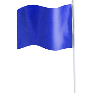 Fähnchen Rolof , blau, Polyester, 21,00cm x 30,00cm (Länge x Breite)