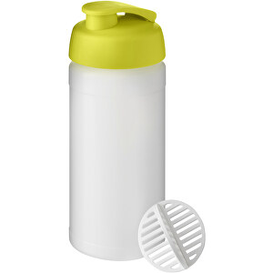 Baseline Plus 500 Ml Shakerflasche , limone / klar mattiert, HDPE Kunststoff, PP Kunststoff, PP Kunststoff, 18,00cm (Höhe)