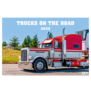 Trucks On The Road , Papier, 35,50cm x 42,00cm (Höhe x Breite)