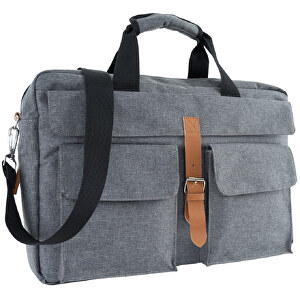 Laptoptasche , grau, Polyester, 42,00cm x 13,00cm x 28,00cm (Länge x Höhe x Breite)