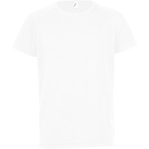 T-Shirt - Sporty Kids , Sol´s, weiß, Polyester, XXL, 118,00cm x 128,00cm (Länge x Breite)