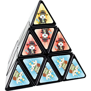 E!xact Zauberwürfel Pyramide , mehrfarbig, ABS, 9,60cm x 9,60cm x 9,60cm (Länge x Höhe x Breite)