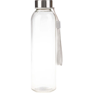 Trinkflasche Aus Glas 500ml , transparent, Körper: Glas, Deckel: PP, 22,50cm (Höhe)