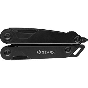 Gear X Multitool Mit Zange , schwarz, Edelstahl, 11,70cm x 1,90cm x 3,80cm (Länge x Höhe x Breite)