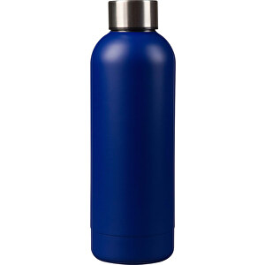 Thermosflasche Matt 500ml , dunkelblau, Edelstahl & PP, 22,60cm (Höhe)