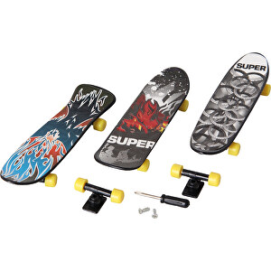 Finger-Skateboard 3er-Set, Sortiert , , 21,50cm x 1,50cm x 4,00cm (Länge x Höhe x Breite)