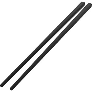 Essstäbchen, 2er Set , schwarz, Kunststoff, 25,10cm x 0,50cm (Länge x Breite)