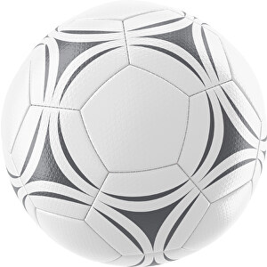 Fußball Platinum 30-Panel-Matchball - Individuell Bedruckt Und Handgenäht , weiß / dunkelgrau, PU, 4-lagig, 