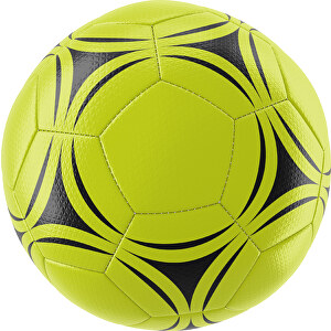 Fußball Platinum 32-Panel-Matchball - Individuell Bedruckt Und Handgnäht , hellgrün / schwarz, PU, 4-lagig, 