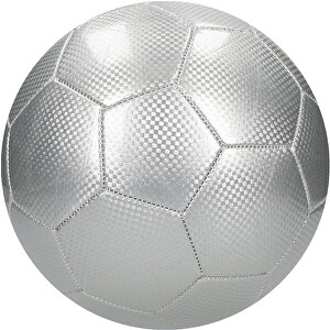 Fußball 'Carbon', Groß , silber, Kunststoff, 