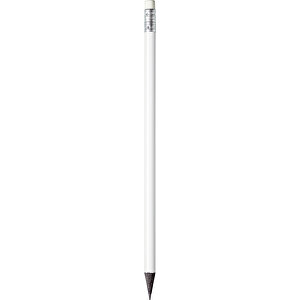 STAEDTLER Bleistift Mit Radiertip, Schwarz Durchgefärbtes Holz , Staedtler, weiß, Holz, 18,70cm x 0,80cm x 0,80cm (Länge x Höhe x Breite)