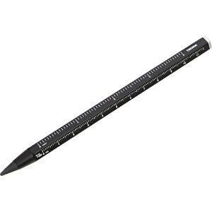 TROIKA Multitasking-Bleistift CONSTRUCTION ENDLESS , Troika, schwarz, Aluminium, Metall, 14,70cm x 1,00cm x 1,00cm (Länge x Höhe x Breite)