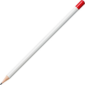 STAEDTLER Bleistift Rund Mit Tauchkappe , Staedtler, weiss, Holz, 17,70cm x 0,80cm x 0,80cm (Länge x Höhe x Breite)