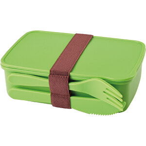 Lunchbox NOONTIME , grün, Polypropylen, 16,00cm x 5,00cm x 11,00cm (Länge x Höhe x Breite)