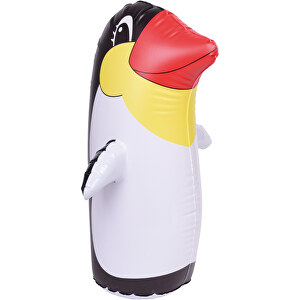 Aufblasbarer Wackel-Pinguin STAND UP , schwarz / weiß, 0,18 mm PVC, frei von Phthalaten, 65,00cm (Länge)