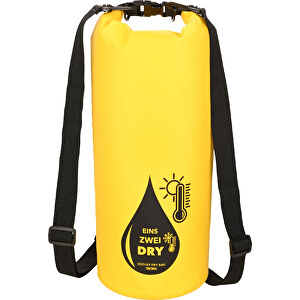 TROIKA Outdoor-Rucksack 1-2-DRY BAG , Troika, gelb, schwarz, PVC, Tarpaulin (Plane), 50,00cm x 1,50cm x 30,00cm (Länge x Höhe x Breite)