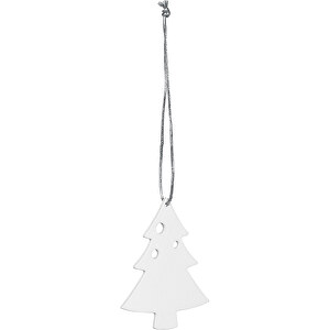 MORZINE. Weihnachtsfiguren Zum Aufhängen , weiß, Holz, 5,00cm (Höhe)