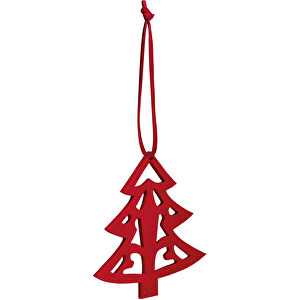 DARIO. Weihnachtsfiguren Zum Aufhängen , rot, Filz, 5,00cm (Höhe)