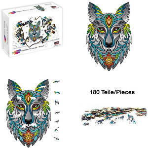 Rainbow Wooden Puzzle Wolf 180tlg. , , 40,00cm x 0,50cm x 26,00cm (Länge x Höhe x Breite)
