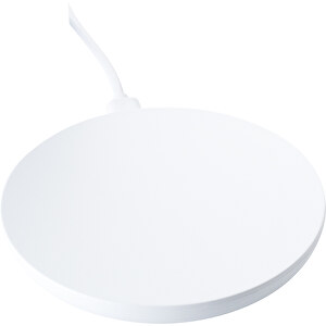 Wireless Charger REEVES-NOMEXY , Reeves, weiss, Kunststoff, 9,80cm x 1,50cm x 9,80cm (Länge x Höhe x Breite)