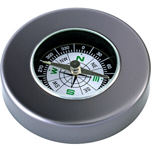 Kompass RE98-NORTH , Re98, dunkelgrau, Metall, 5,70cm x 1,30cm x 5,70cm (Länge x Höhe x Breite)