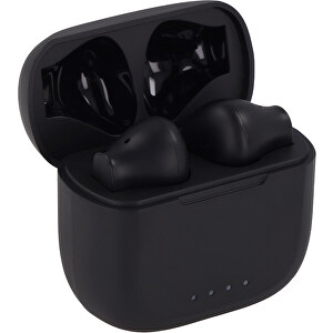 T00258 | Jays T-Five Bluetooth-Ohrhörer , schwarz, ABS, 4,30cm x 6,20cm x 3,00cm (Länge x Höhe x Breite)