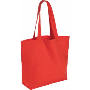 Impact Aware™ 240g/m² RCanvas Shopper Mit Tasche, Rot , luscious red, Canvas - recycelt, 53,00cm x 31,00cm (Länge x Höhe)