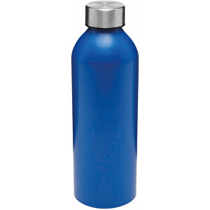 Aluminium-Trinkflasche JUMBO TRANSIT , blau, Aluminium / Edelstahl / PP / Silikon, 22,50cm (Länge)
