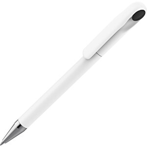 Prodir DS1 TMS Twist Kugelschreiber , Prodir, weiß matt / schwarz, Kunststoff/Metall, 14,10cm x 1,40cm (Länge x Breite)