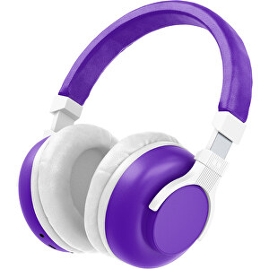 Bluetooth-ANC-Kopfhörer SilentHarmony Inkl. Individualisierung , violet / weiß, Kunststoff, 20,00cm x 10,00cm x 17,00cm (Länge x Höhe x Breite)
