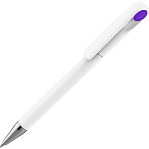 Prodir DS1 TMS Twist Kugelschreiber , Prodir, weiss / violet, Kunststoff / Metall, 14,10cm x 1,40cm (Länge x Breite)