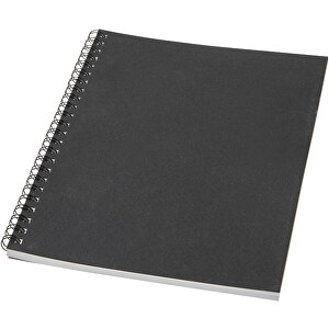 Desk-Mate® A5 Farbiges Notizbuch Mit Spiralbindung , schwarz, Recyceltes Papier, Karton, 21,00cm x 0,50cm x 14,80cm (Länge x Höhe x Breite)